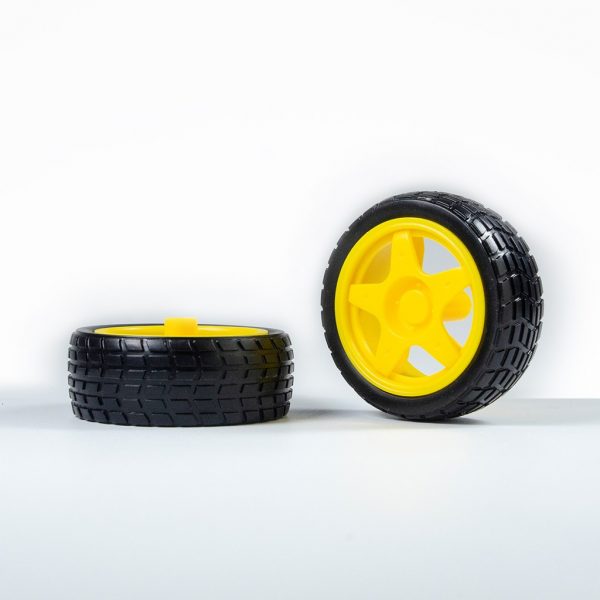 65mm Rubber Wheels Compatible with TT Motor