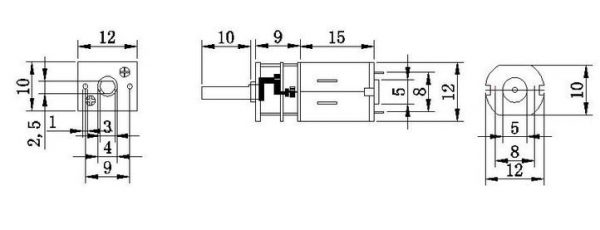 N20 Gear Motor 6V 60RPM