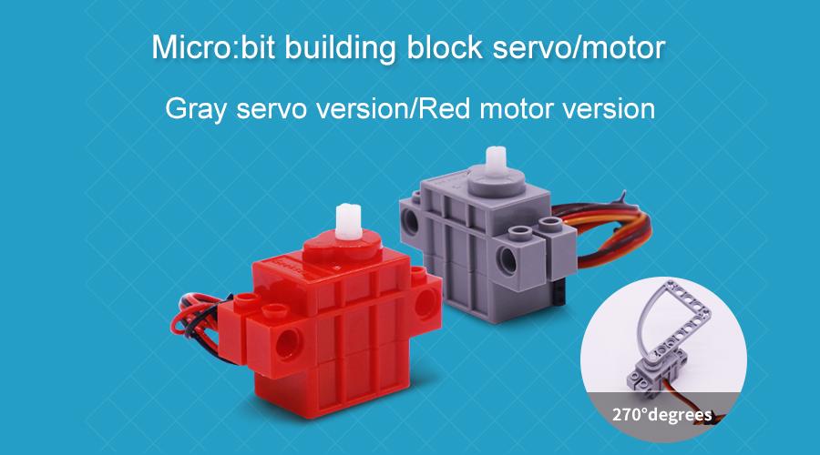 Programmable DC Motor Building Block 70 RPM for Microbit Robot Compatible with Lego