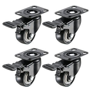 2inch Swivel Caster Wheels with Locking Heavy Duty Casters Wheels 150 Lbs Per Castor