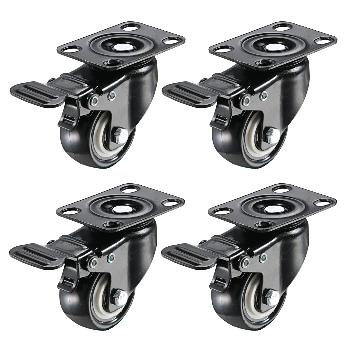 Heavy Duty Metal Lock The Top And Replacement 4" Swivel Plate Caster Wheels 