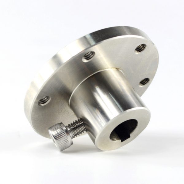 CasterBot 12mm Keyway Coupling CB18030 Stainless Steel Key Hub for Mecanum Wheels