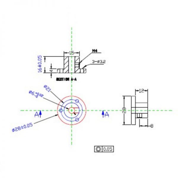 6mm Motor Shaft Coupling Hub CB18020 for 14145 60mm omni wheel