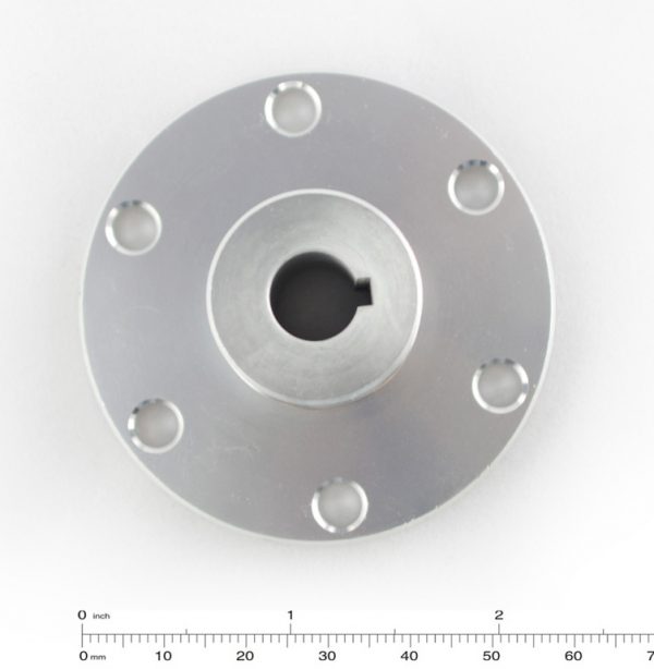CasterBot 10mm Keyway Coupling Aluminum Hubs CB18025 for Mecanum Wheels