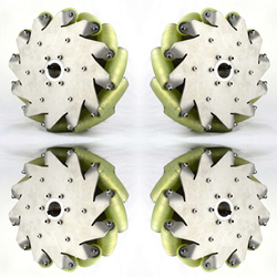 A set of 10inch Mecanum Wheel 254mm Mecanum Wheel with PU roller(Load cacipity 500KG) CB14197